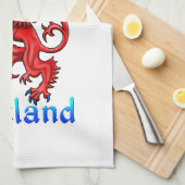 Edinburgh Scotland Lion Rampant Scottish Flag Theedoek (Quarter Fold)