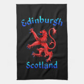Edinburgh Scotland Lion Rampant Scottish Flag Theedoek (Verticaal)
