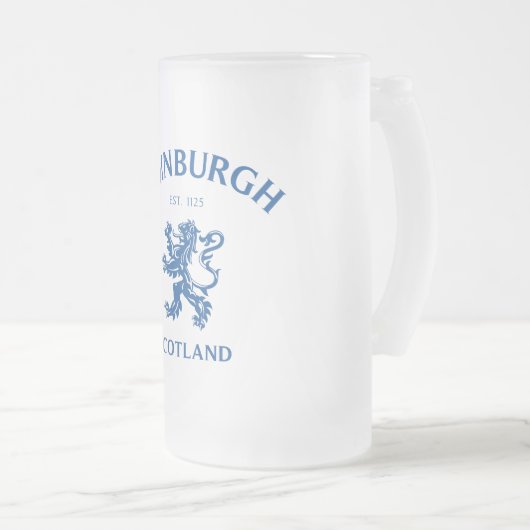 EDINBURGH Scotland Matglas Bierpul (Voorkant rechts)