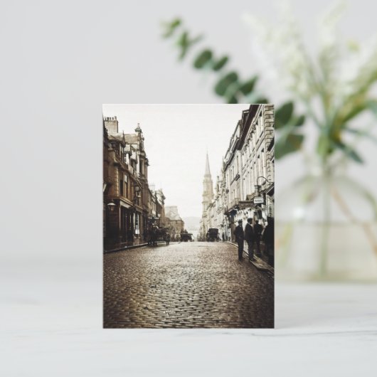 EDINBURGH SCOTLAND MAYBOLE STREET SCENE 1910 BRIEFKAART (Staand voorkant)