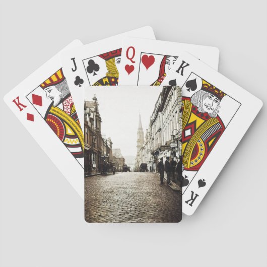 EDINBURGH SCOTLAND MAYBOLE STREET SCENE 1910 POKERKAARTEN (Achterkant)