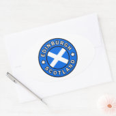 Edinburgh Scotland Ovale Sticker (Envelop)