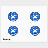 Edinburgh Scotland Ovale Sticker (Vel)