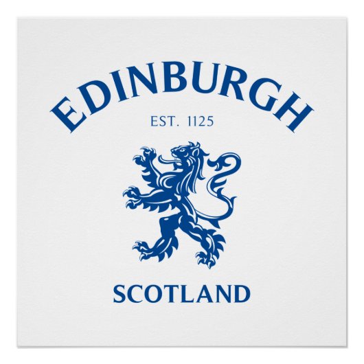 EDINBURGH Scotland Perfect Poster (Voorkant)