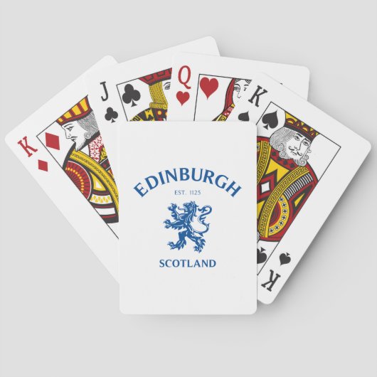 EDINBURGH Scotland Pokerkaarten (Achterkant)