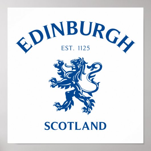EDINBURGH Scotland Poster (Voorkant)