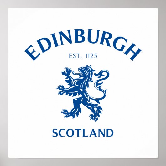 EDINBURGH Scotland Poster (Voorkant)