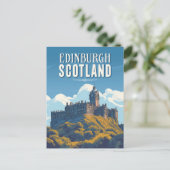 Edinburgh Scotland Reizen Briefkaart (Staand voorkant)