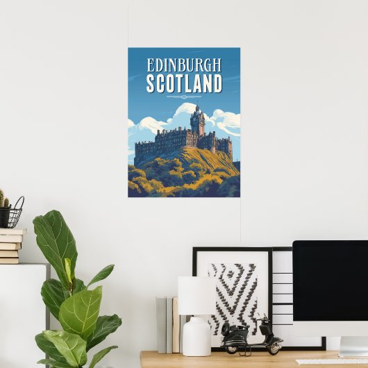  Edinburgh Scotland Reizen Poster (Thuiskantoor)
