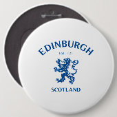 EDINBURGH Scotland Ronde Button 6,0 Cm (Voorkant /achterkant)