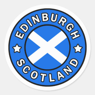 Edinburgh Scotland Ronde Sticker