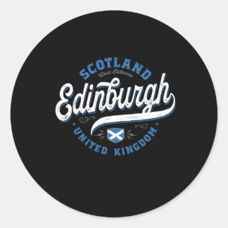 Edinburgh Scotland Ronde Sticker