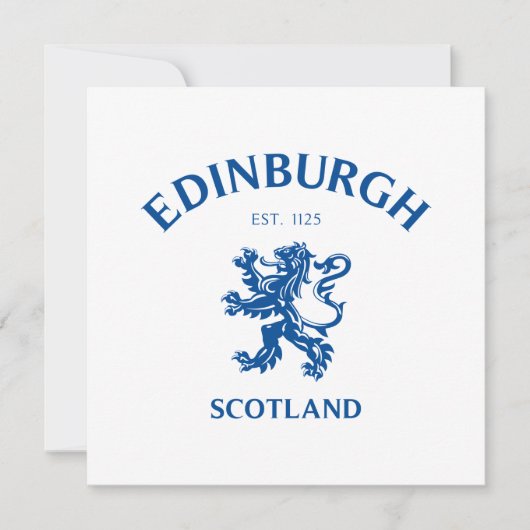 EDINBURGH Scotland Save The Date (Voorkant)