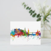 Edinburgh Scotland Skyline Briefkaart (Staand voorkant)