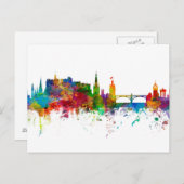 Edinburgh Scotland Skyline Briefkaart (Voorkant / Achterkant)