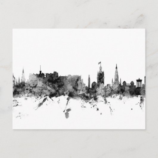 Edinburgh Scotland Skyline Briefkaart (Voorkant)