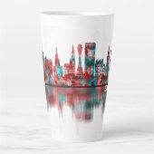 Edinburgh Scotland Skyline Latte Mok (Voorkant)