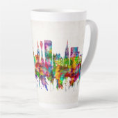 Edinburgh Scotland Skyline Latte Mok (Rechterhoek)