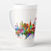 Edinburgh Scotland Skyline Latte Mok (Linkerhoek)
