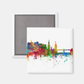 Edinburgh Scotland Skyline Magneet (Voorkant / Achterkant)