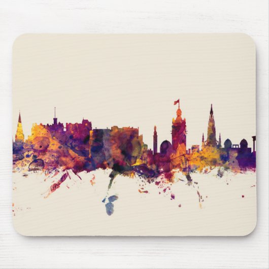 Edinburgh Scotland Skyline Muismat (Voorkant)