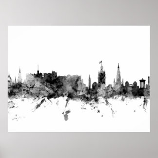 Edinburgh Scotland Skyline Poster