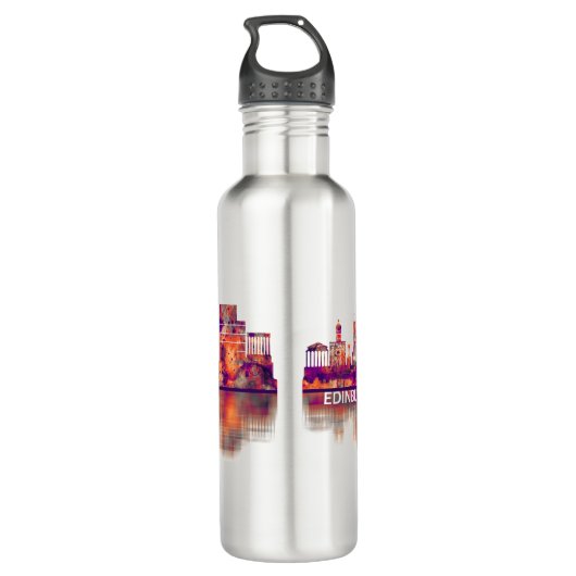 Edinburgh Scotland Skyline Waterfles (Achterkant)
