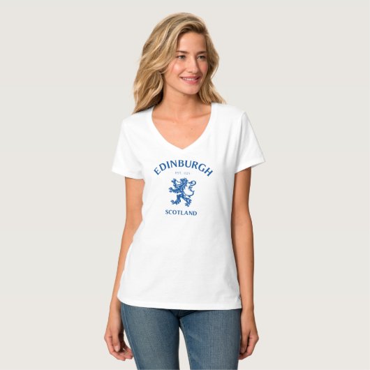 EDINBURGH Scotland T-shirt (Voorkant volledig)