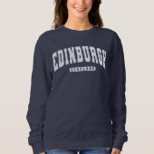 Edinburgh Scotland Varsity College Style Sweatshir Trui (Voorkant)