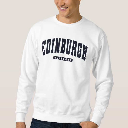 Edinburgh Scotland Varsity College Style Trui (Voorkant)