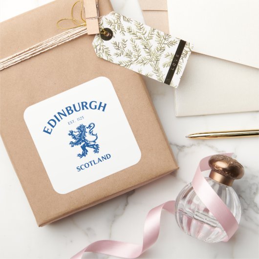 EDINBURGH Scotland Vierkante Sticker (Geschenken)