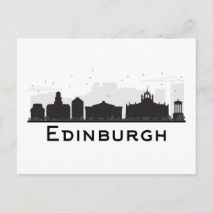 Edinburgh Scotland   Zwarte en witte veldlijn Briefkaart