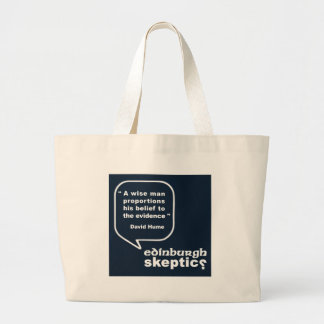Edinburgh Skeptics - Hume Quote Grote Tote Bag
