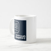 Edinburgh Skeptics - Hume Quote Koffiemok (Voorkant links)