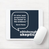 Edinburgh Skeptics - Hume Quote Muismat (Met muis)
