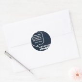 Edinburgh Skeptics - Hume Quote Ronde Sticker (Envelop)