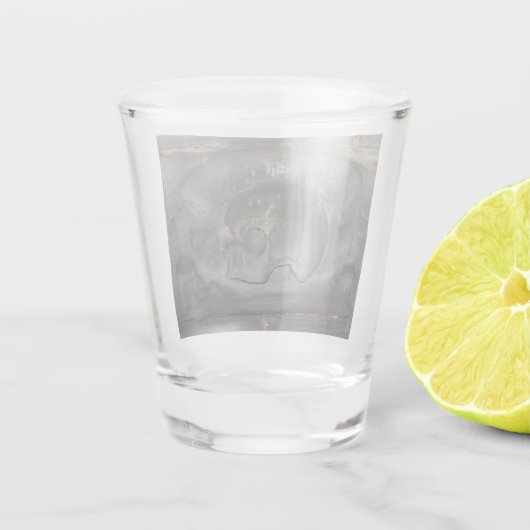 Edinburgh Skull en crossbones Shot Glas (Achterkant)