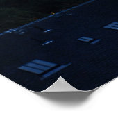 Edinburgh Skyline bij schemering Poster (Hoek)