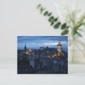 Edinburgh Skyline Briefkaart (Staand voorkant)