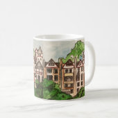 Edinburgh souvenir mok ( Ramsay tuin) (Voorkant rechts)