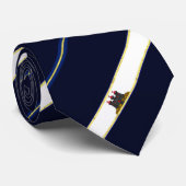 Edinburgh strepenvlag stropdas (Opgerold)