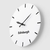 Edinburgh Time Wall Clock Grote Klok (Hoek)