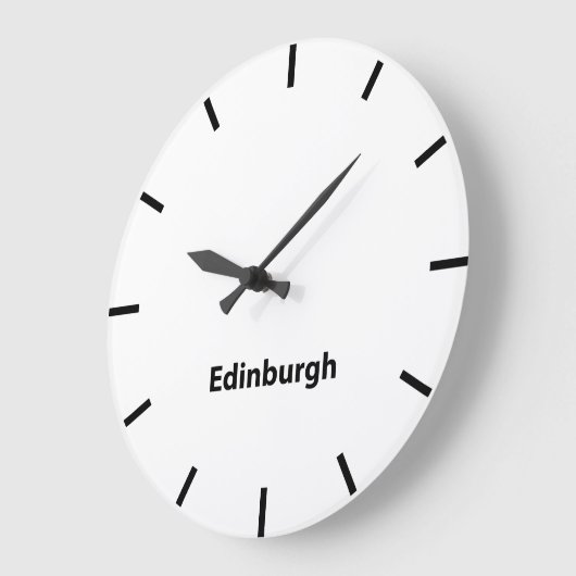 Edinburgh Time Wall Clock Grote Klok (Hoek)