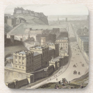 Edinburgh, uit Calton Hill, uit 'A Voyage Around Drankjes Onderzetter