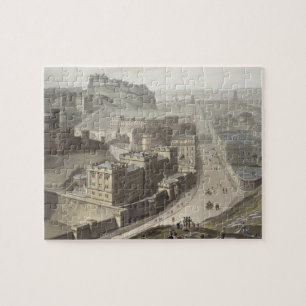 Edinburgh, uit Calton Hill, uit 'A Voyage Around Legpuzzel