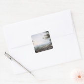 Edinburgh uit het zuiden, 18e eeuw vierkante sticker (Envelop)