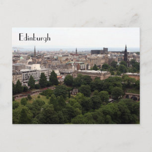 edinburgh uitzicht briefkaart