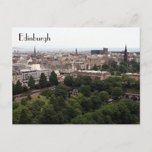edinburgh uitzicht briefkaart (Voorkant)