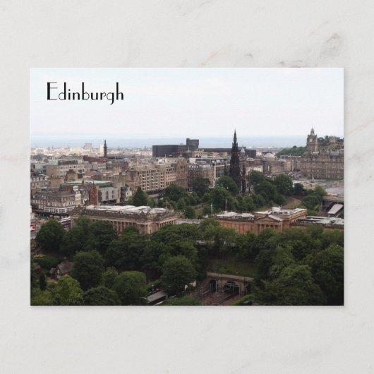 edinburgh uitzicht briefkaart (Voorkant)