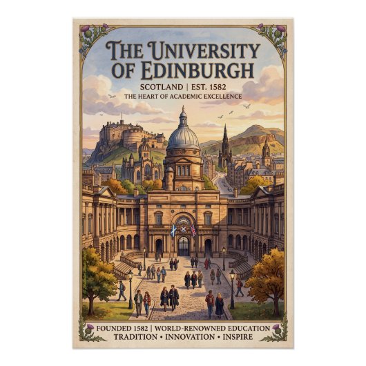 Edinburgh University Perfect Poster (Voorkant)